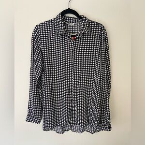 Houndstooth women’s blouse, xxl